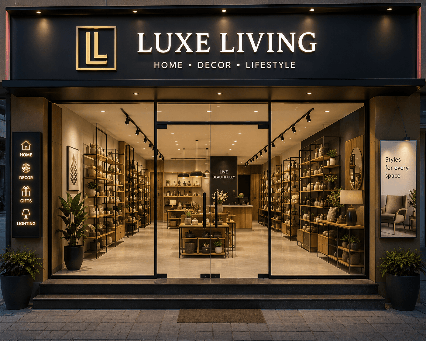 Commercial Shop — Kandivali Link Road - interior design project in Mumbai